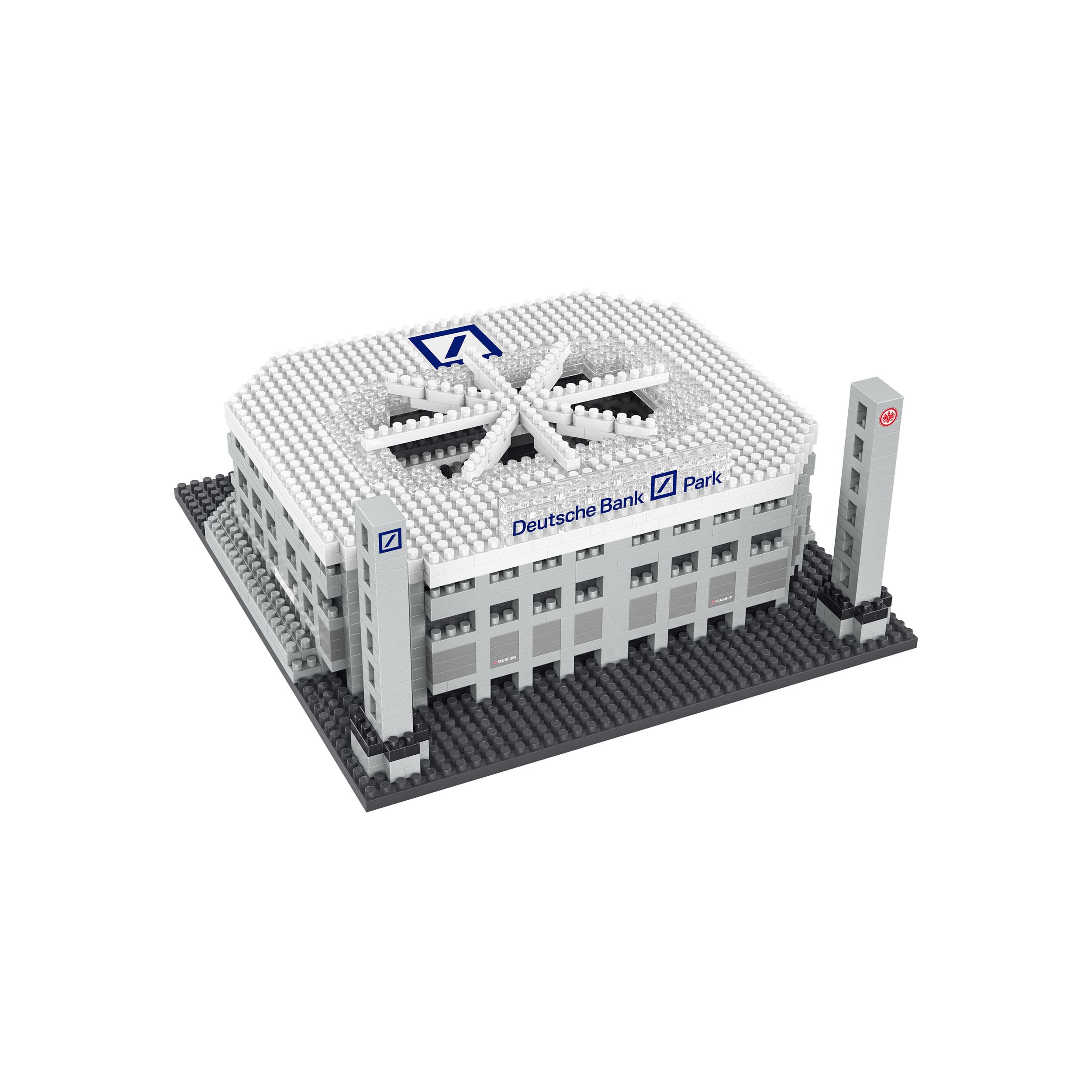 FOCO Produit sous Licence Officielle Eintracht Francfort Waldstadion Deutsche Bank Park BRXLZ Mini Stade 3D Bricks Jouet de Construction Modèle