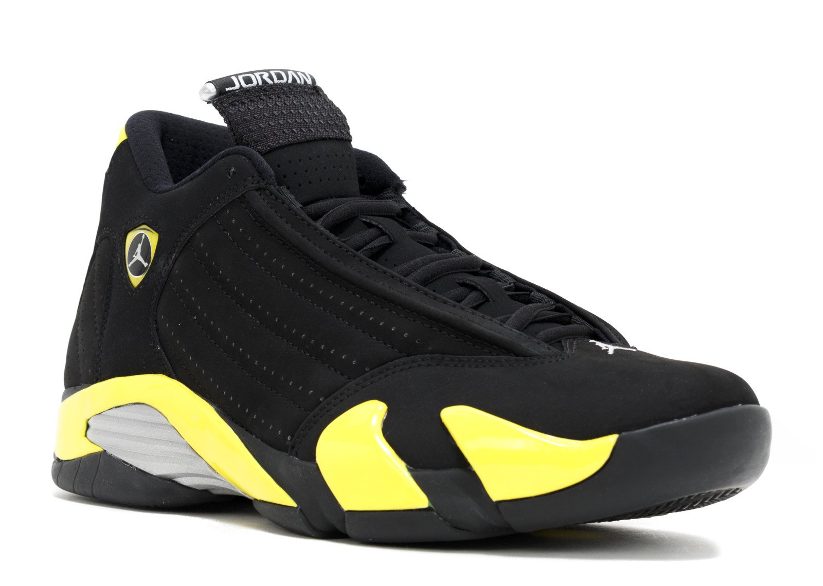 Air Jordan 14 Men's Shoes Black/Vibrant Yellow-White 487471-070