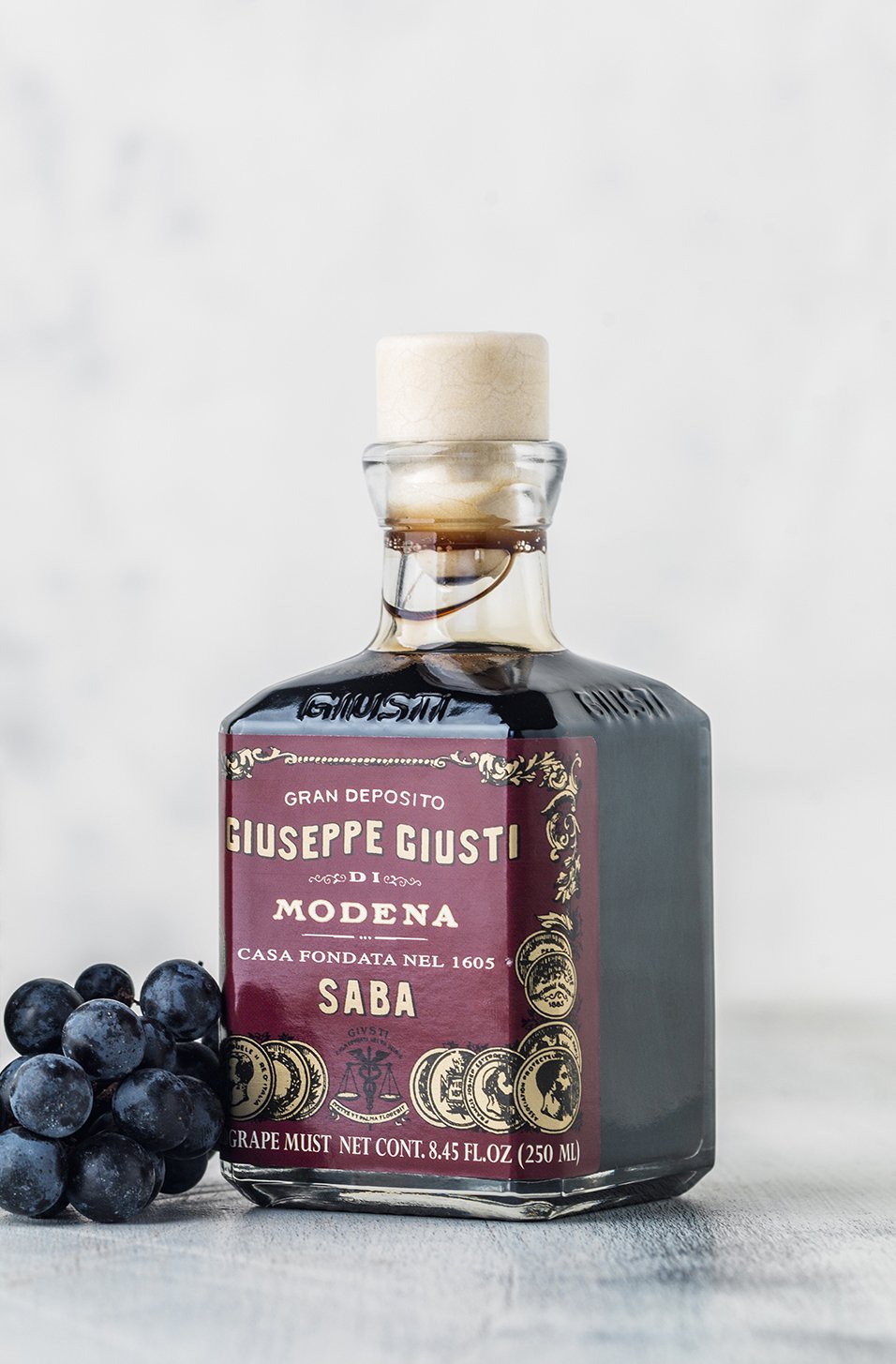 Acetaia Giuseppe Giusti - Saba y vinagre de vino - Cubica 250 ml - Caja con 6 botellas