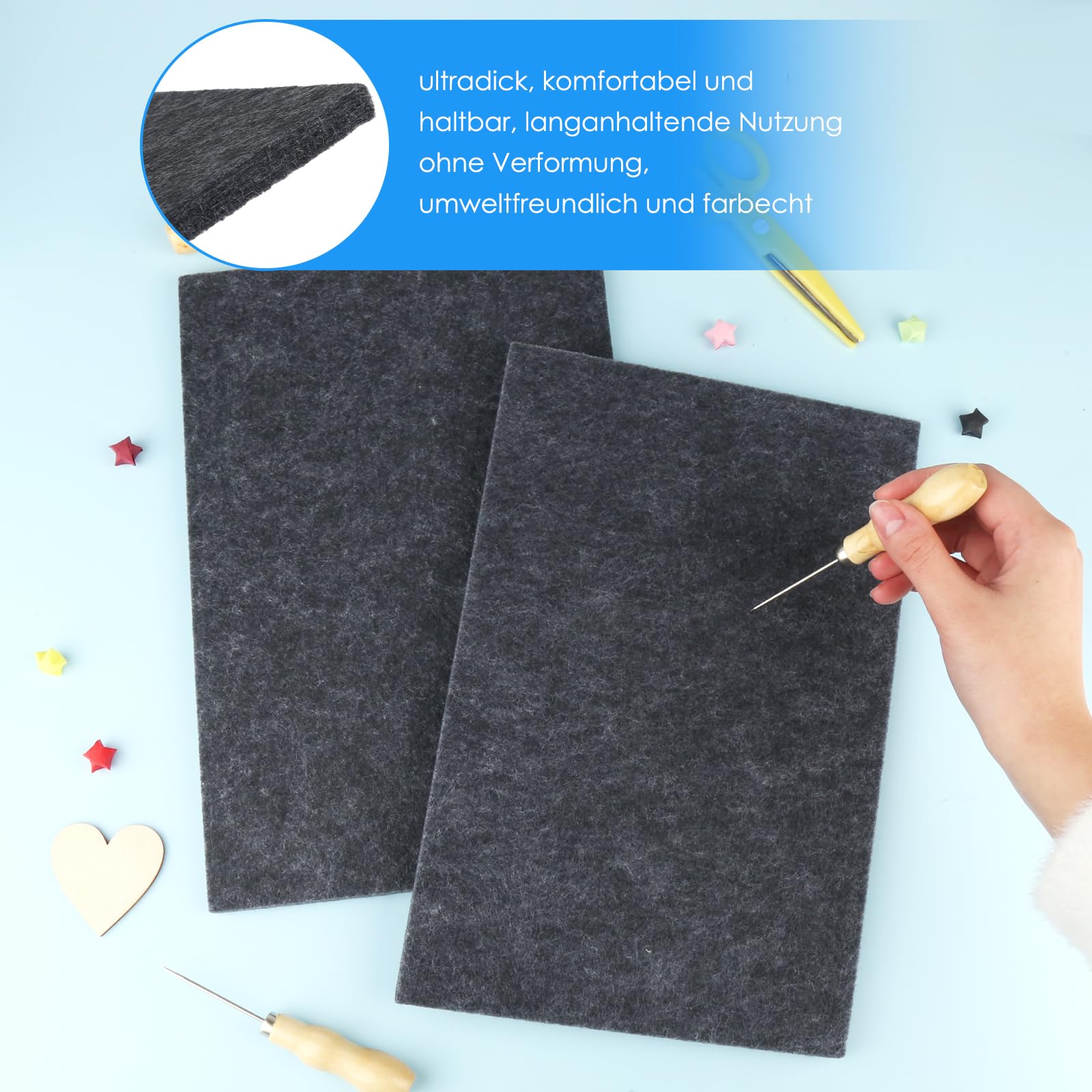 AILUYA Lot De 4 Aiguilles à Picoter En Bois Pour Enfants à