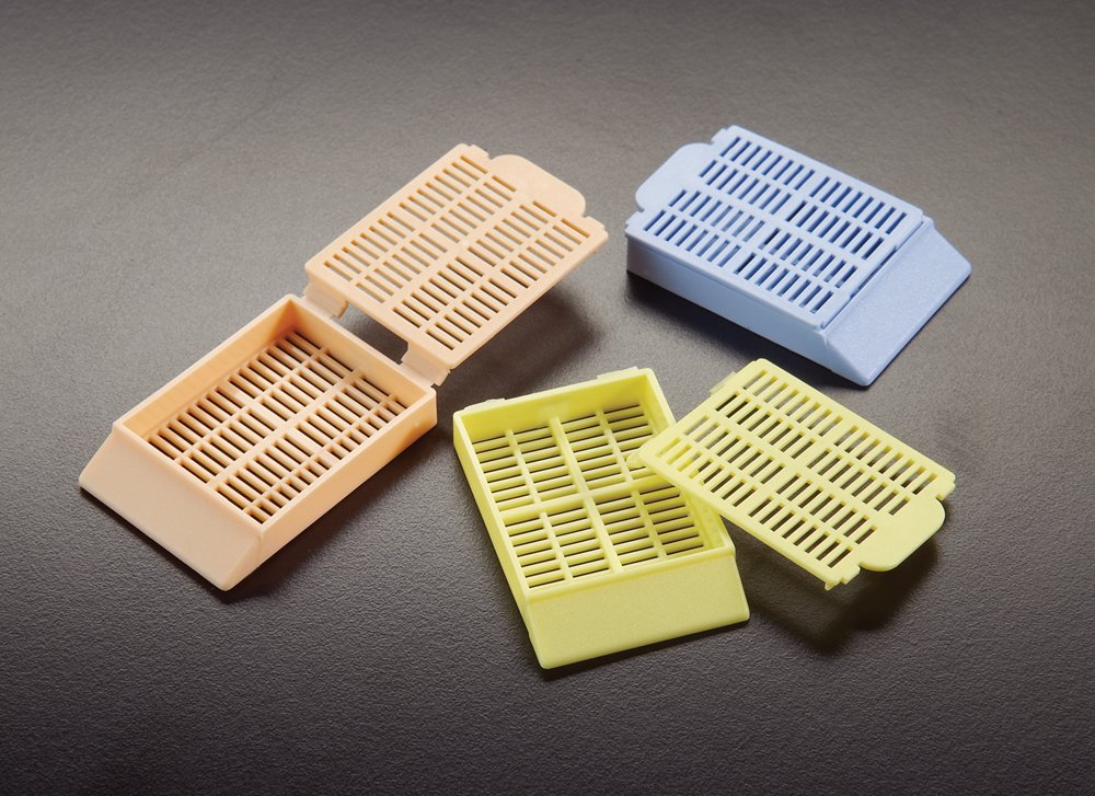 Simport Histosette I M490-4 Acetal Tissue Processing/Embedding Cassette, Green (Case of 1500)