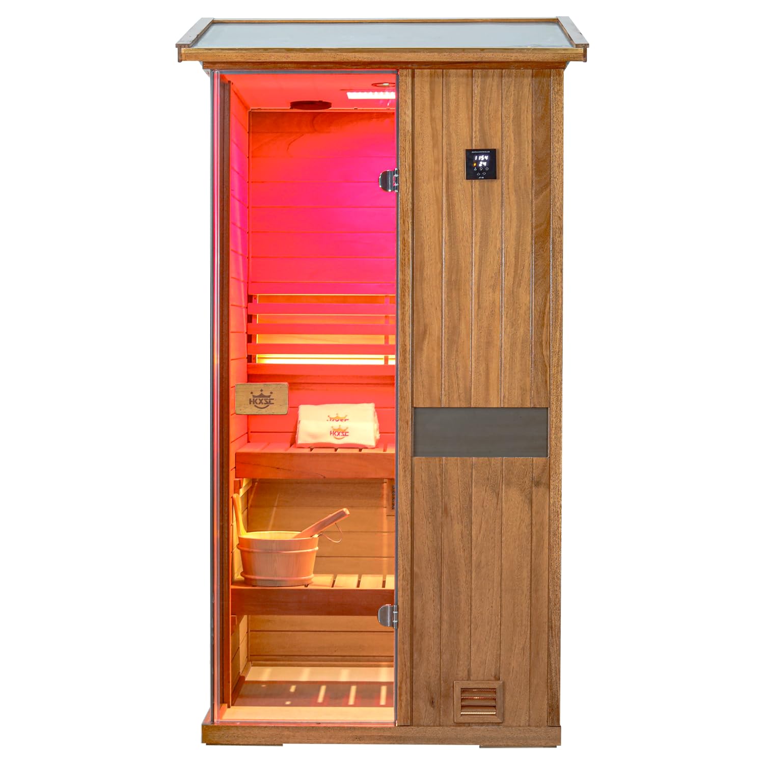 Amazon.com : HKXSC Outdoor Sauna 1 Person, African Mahogany Wood
