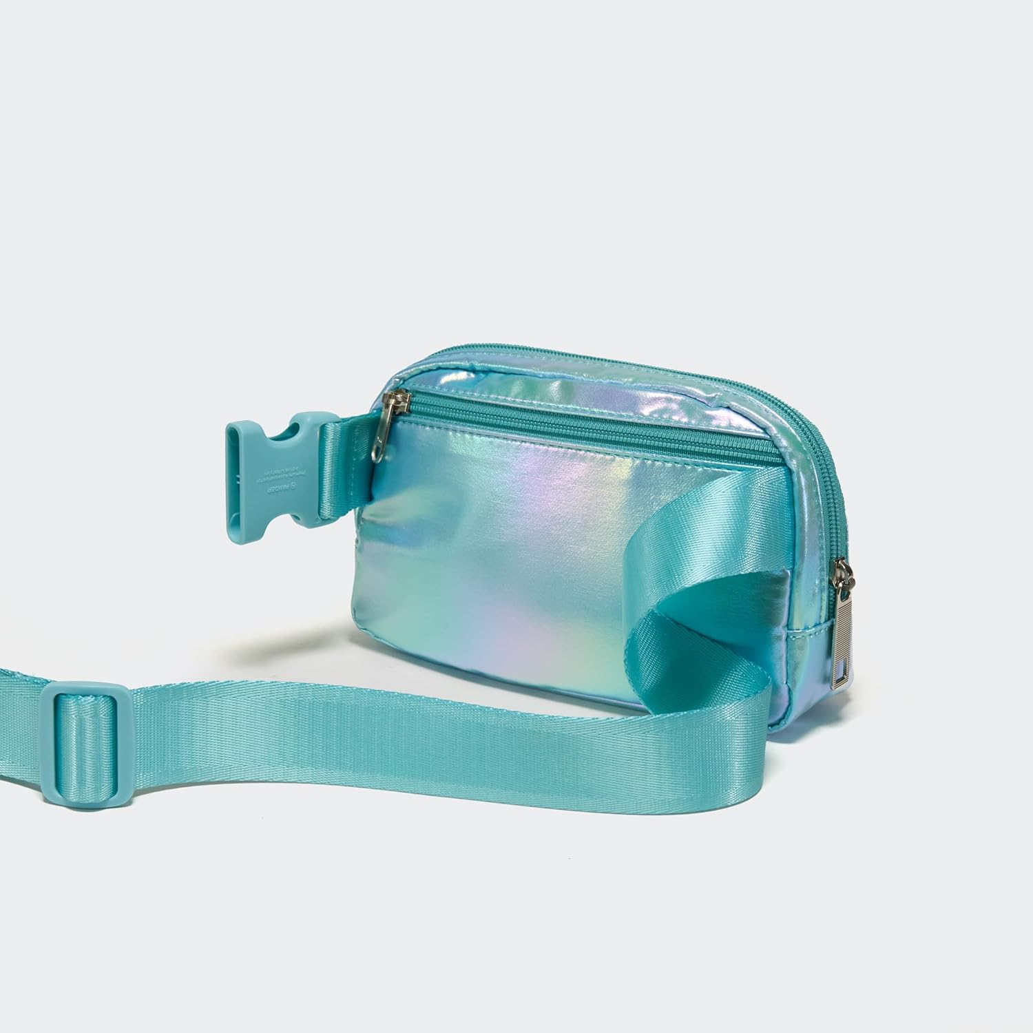 Pander Everywhere Crossbody Bag Iridescent Polyester Sling Belt Bag with Adjustable Strap - Image 4