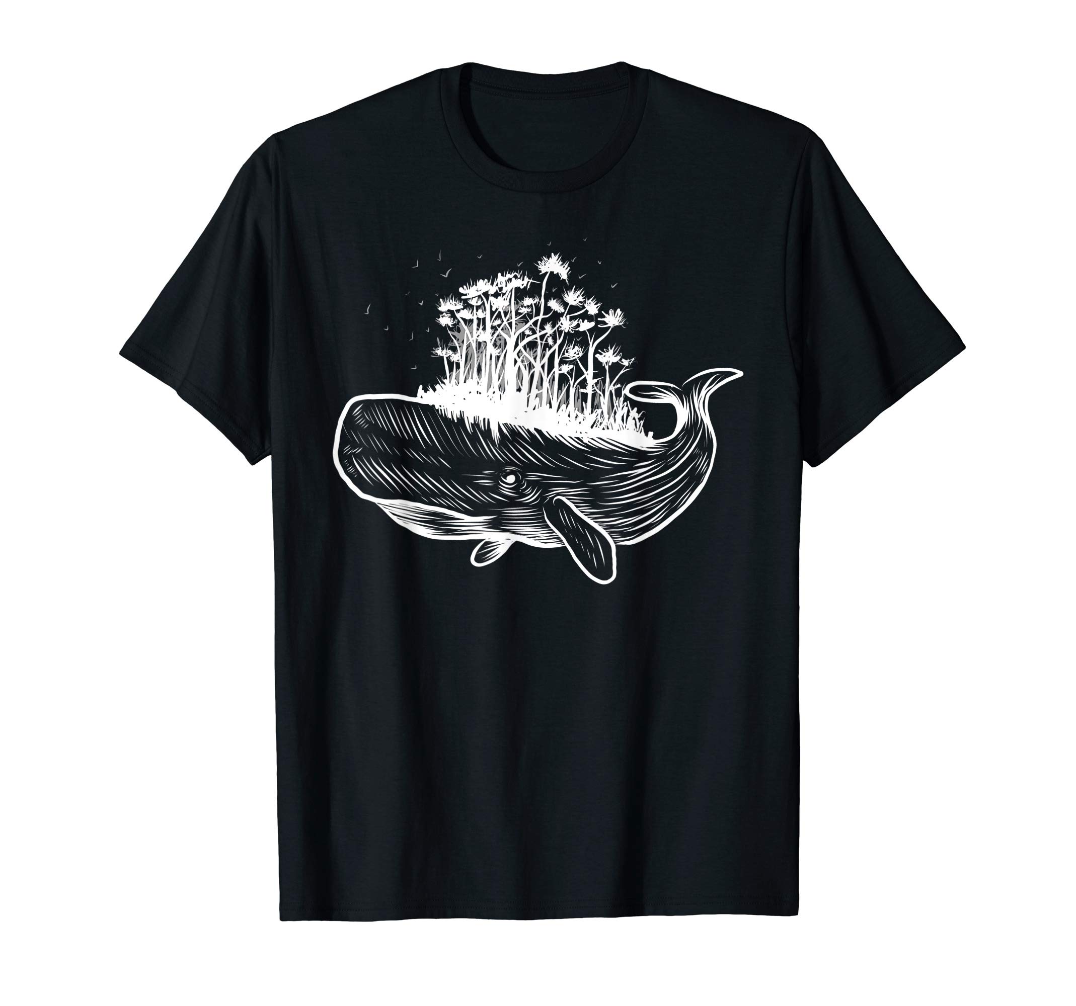 Whale Forest Nature Sperm Whale Surreal Art Artist Gift T-Shirt