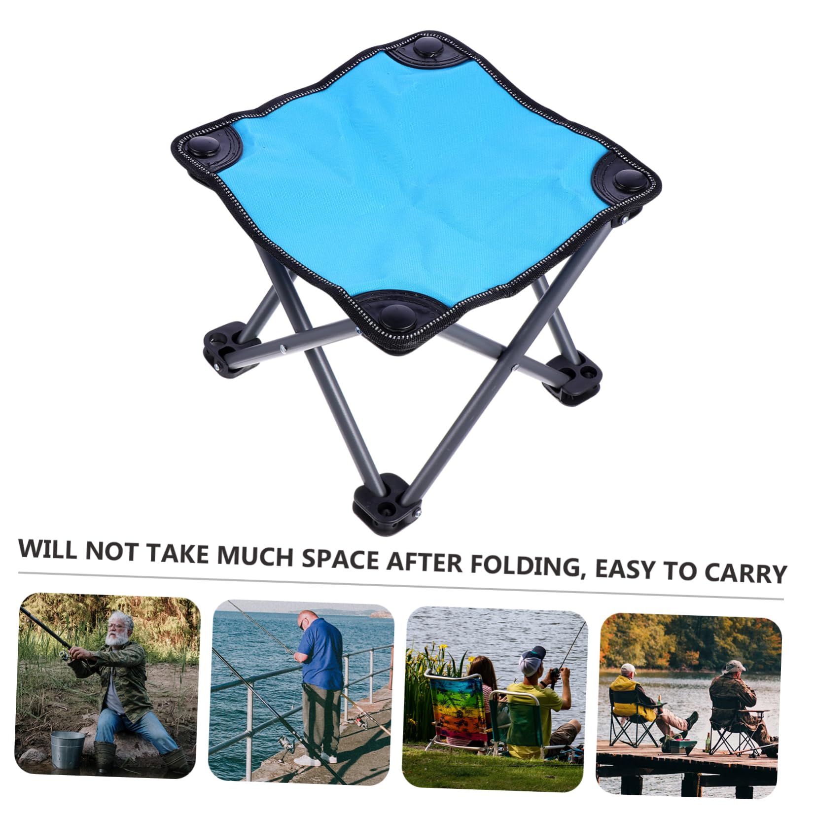 Poltrrelax 1 Pc Sedia Pieghevole Sillas Plegables Sedia da Campeggio Portatile Mini Sgabello Sedia Portatile Sgabello Portatile Sgabello da Viaggio Sgabello da Campeggio