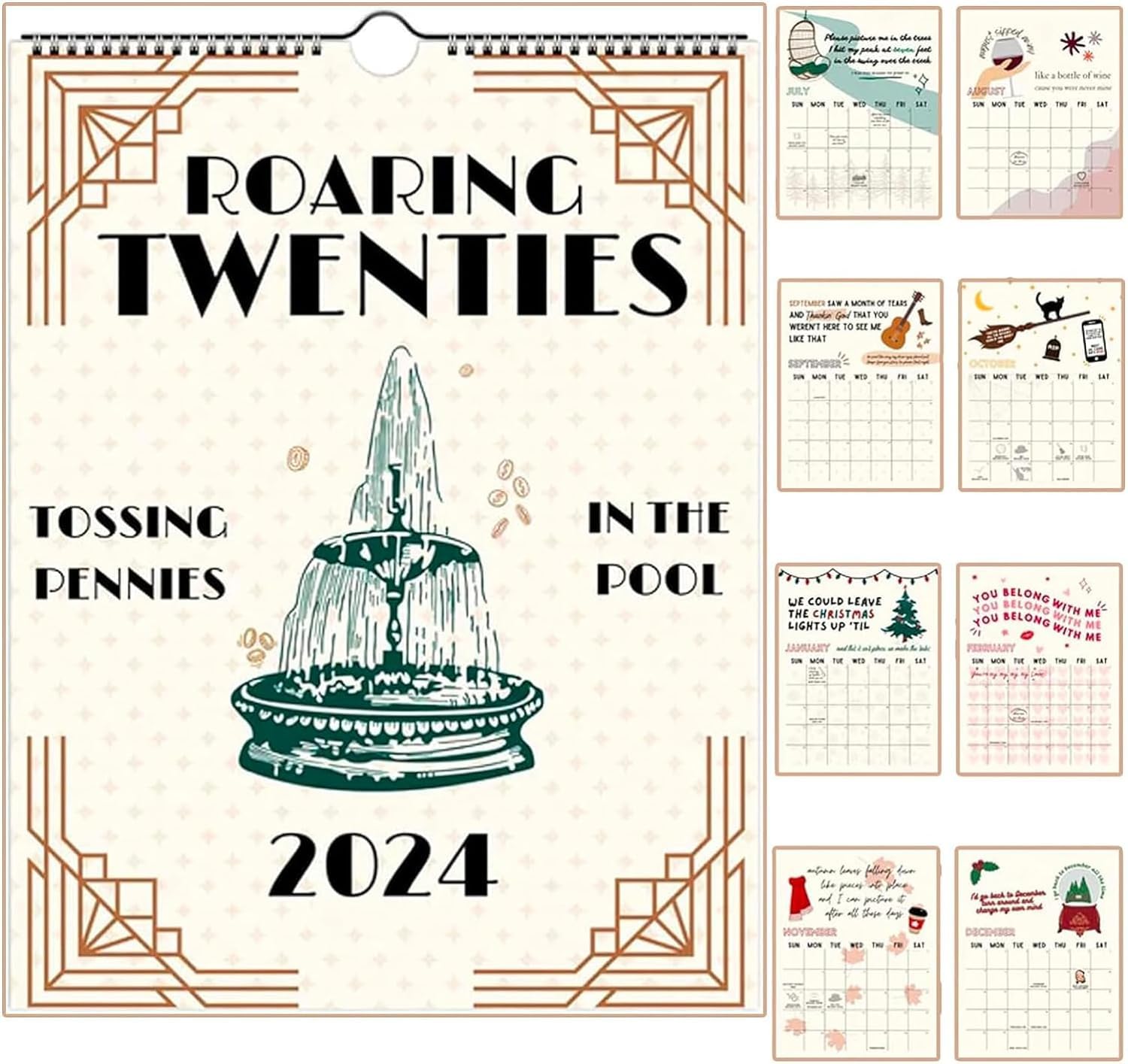 Amazon.com: 2024 Eras Tour Calendar with 4 Bookmarks - 11x8.7inch Taylor  Wall Calendar - Swift Music Posters Album Cover Poster Art Calendar -  Monthly Advent Calendar Memo Wall - for Gift Music