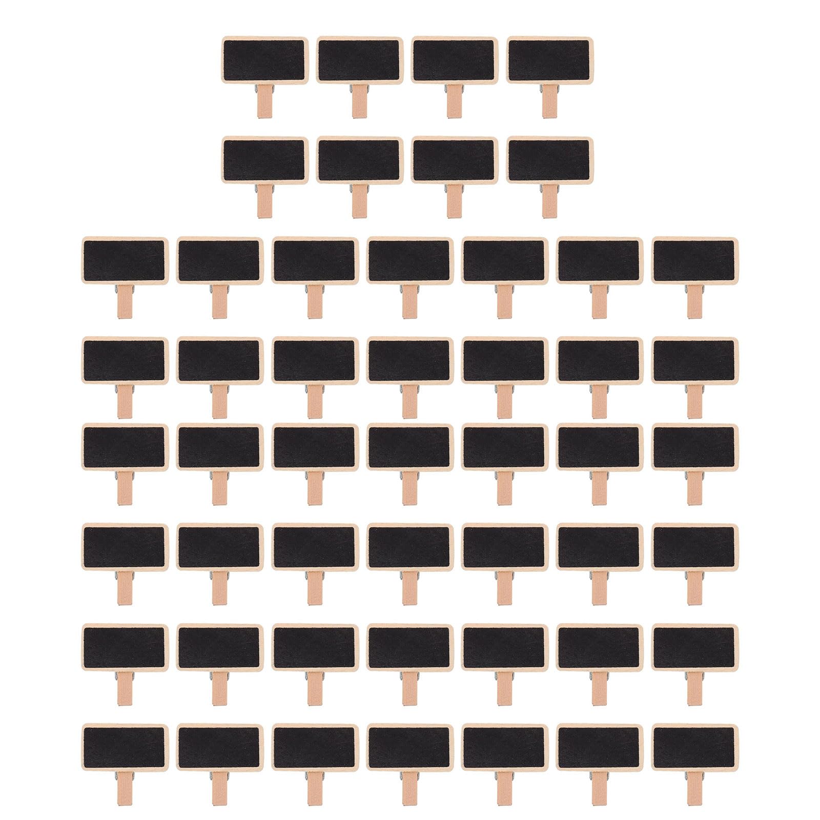 HDOYTXXM 50pcs Small Chalkboard Clips Handy Blackboard for Memo Boards and Desk Organization Document