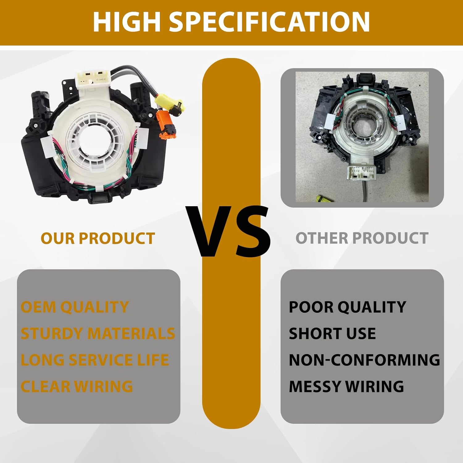 25567-5X00A Compatibility with Nissan Rogue 2007-2015, Versa/Sentra 2007-2012, Nissan Titan 2004-2015, Murano 2003-2007, Maxima/Quest/350Z 2004-2009 B5567-CB66A