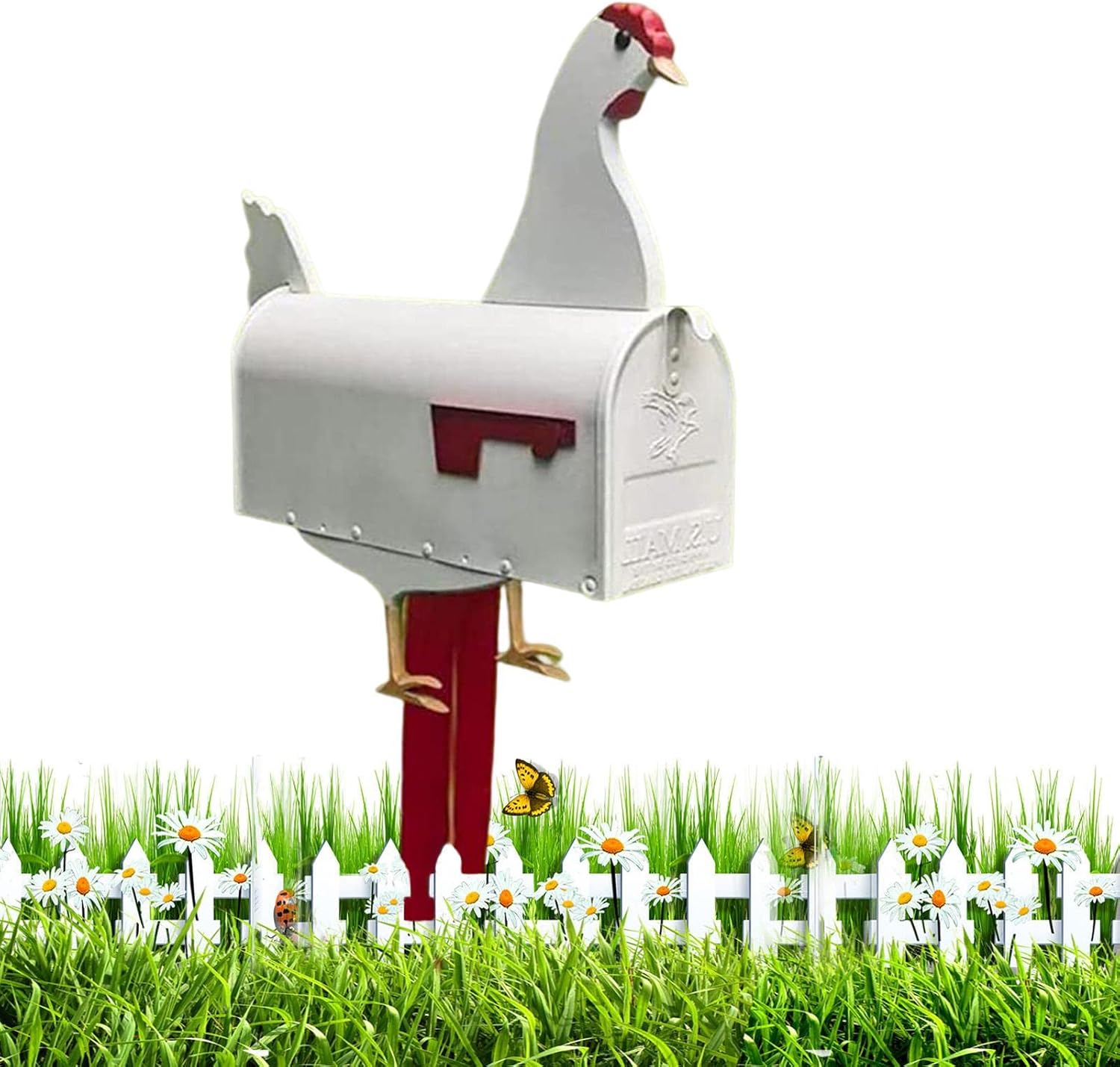 Unique Chicken Mailbox, Funny Animal Mail Box, Creative