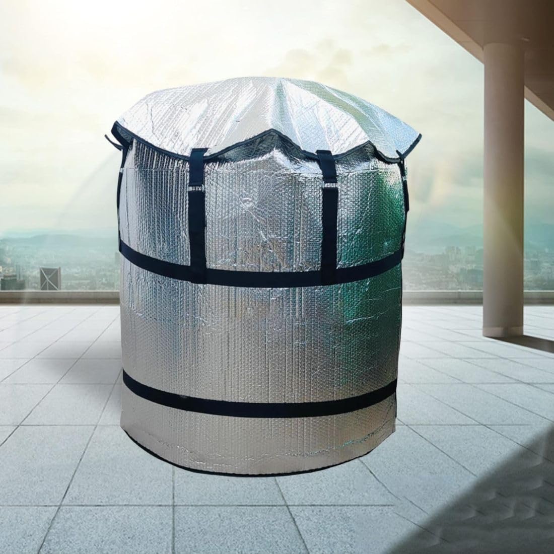 PARLAD || Protect Cover Plastic 10 mm Bubble Guard Technology Insulated Water Tank Cover|Keeps The Water Cools In Summer Insulated Tanki Cover Hot And Cold 500 liter-picture-14