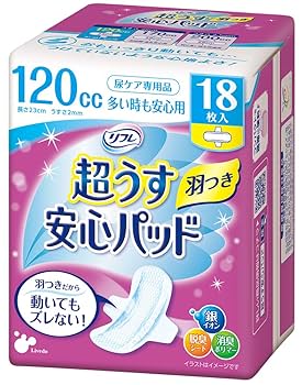 「新品」尿取りパット☆超うす安心パック☆リフレ☆12個 軽失禁パッド リフレ 超うす安心パッド 羽つき 210cc 12枚入