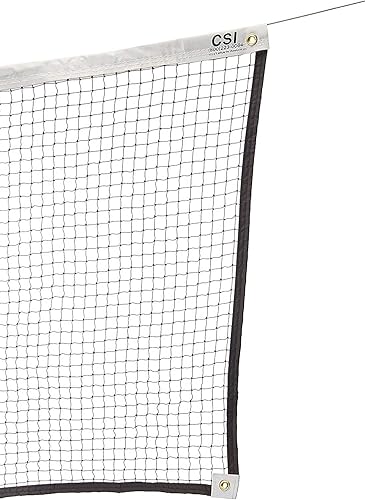 Cannon Sports Red de bádminton profesional para torneo interiorexterior con cable de acero, 21 pies