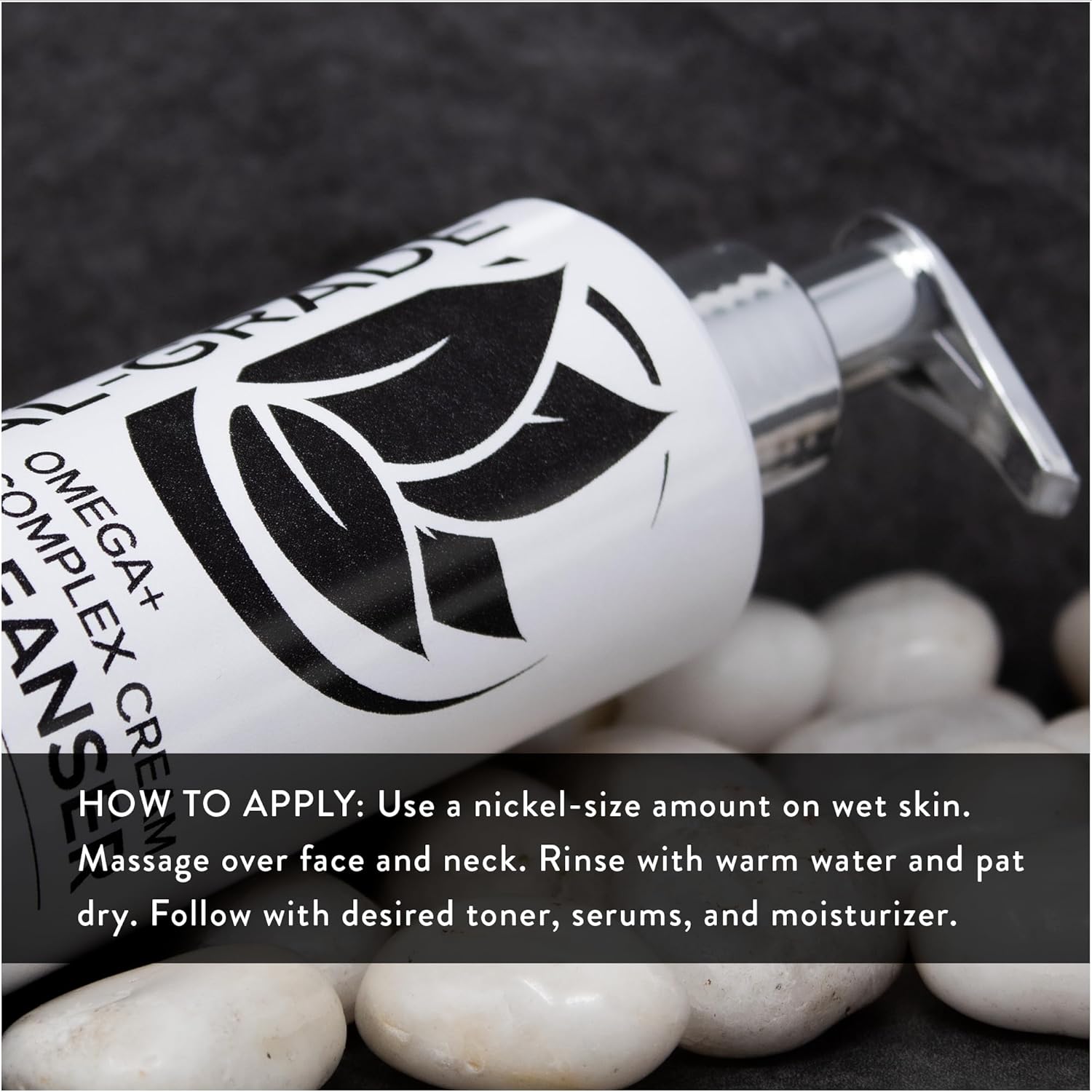 Microderm GLO Omega+ Complex Cream Facial Cleanser, Daily Face Wash & Makeup Remover, All Skin Types, Omega 3 & 6, Retinyl, Green Coffee Extract & Aloe Vera, Paraben-Free & Vegan, 6.7 Fl Oz