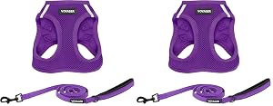 Voyager Step-in Air All Weather Mesh Harness and Reflective Dog 5 ft Leash Combo with Neoprene Handle for
