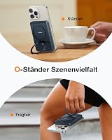 TORRAS 10000 mAh Mágneses Powerbank MagSafe Gyorstöltéssel és O Állvánnyal - 22.5W PD Vezeték Nélküli Hordozható Akkumulátor iPhone 16/15/14 7