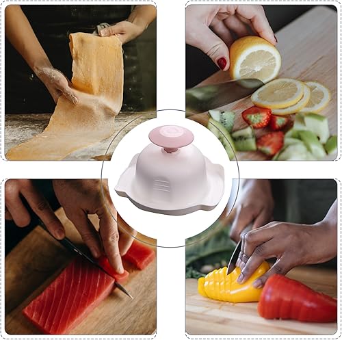 Miniatura 7 de DOITOOL 2 piezas de soporte de seguridad alimentaria herramienta de corte de mandolina, protectores de dedos de mano de plástico anticortes,