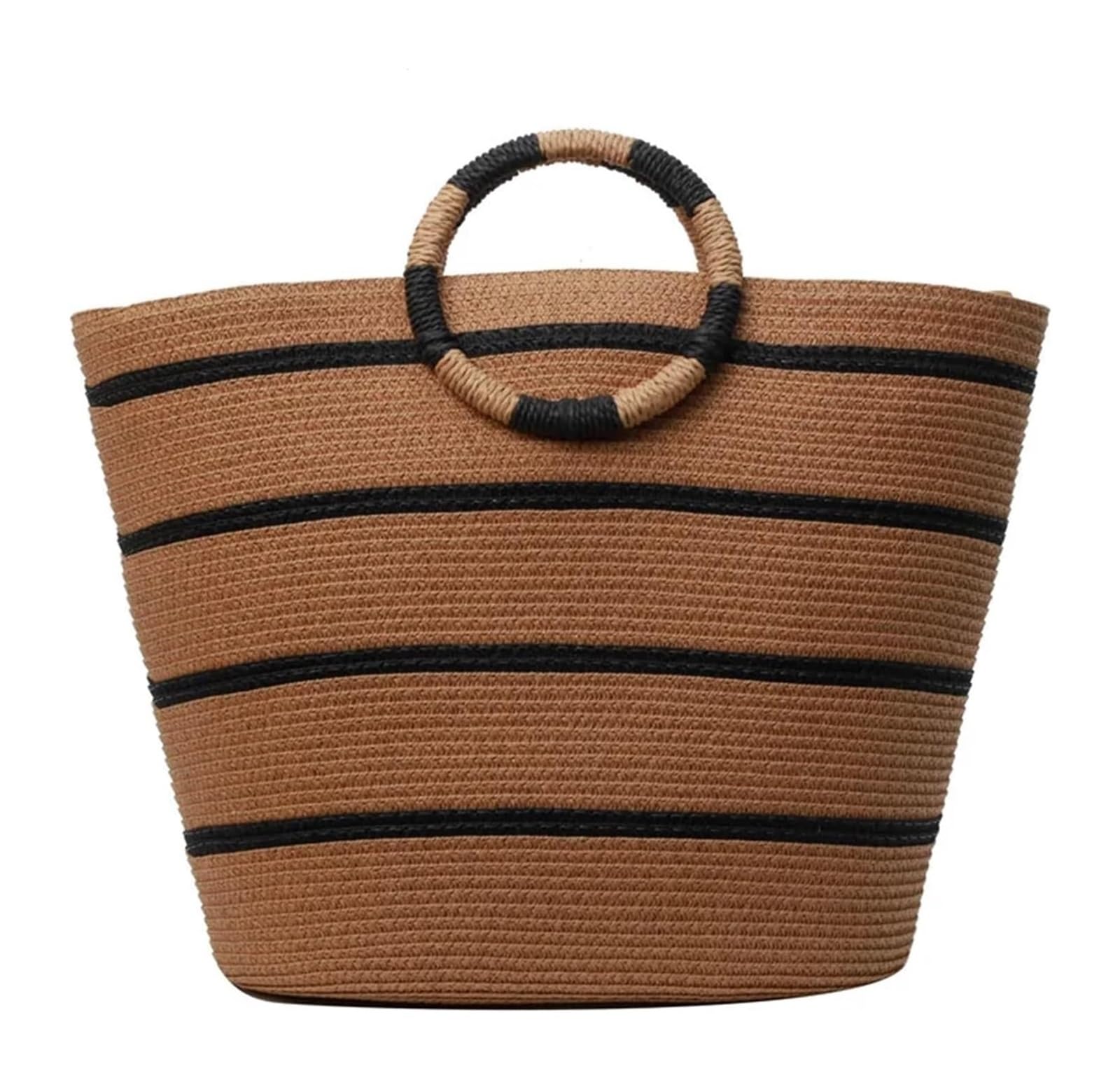 Borsa da spiaggia intrecciata in paglia
