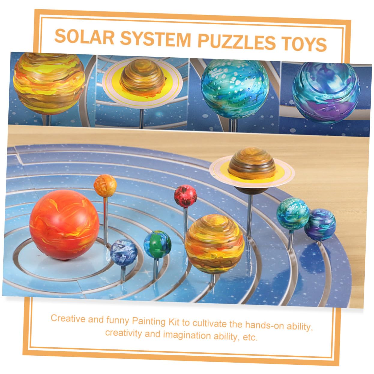 Juguete de Modelo de Planetas DIY para Niños, 1 Set
