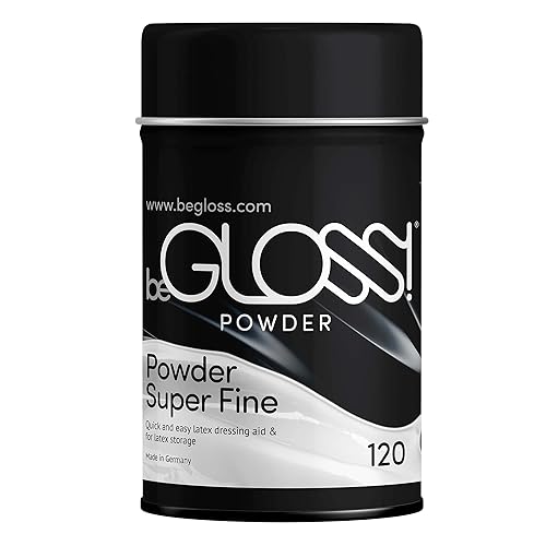 beGLOSS Talcum Powder - Latex Powder Dressing Aid - Slip into Rubber & Latex Garments Fast and Easy