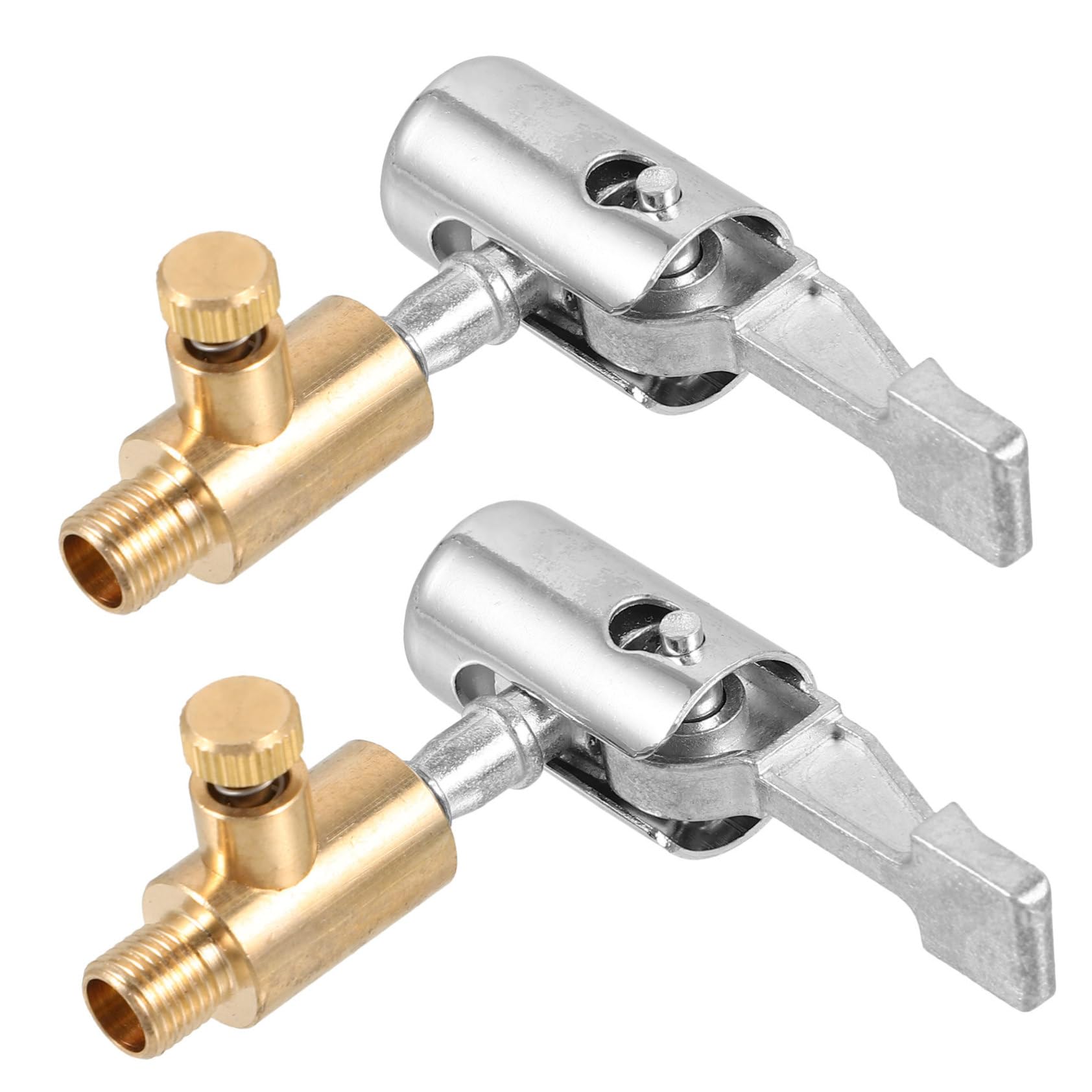 Anneome Brass Tire Air Chuck Set Lock Inflate Chuck Adapter for Car Pump Bike Tire Inflator