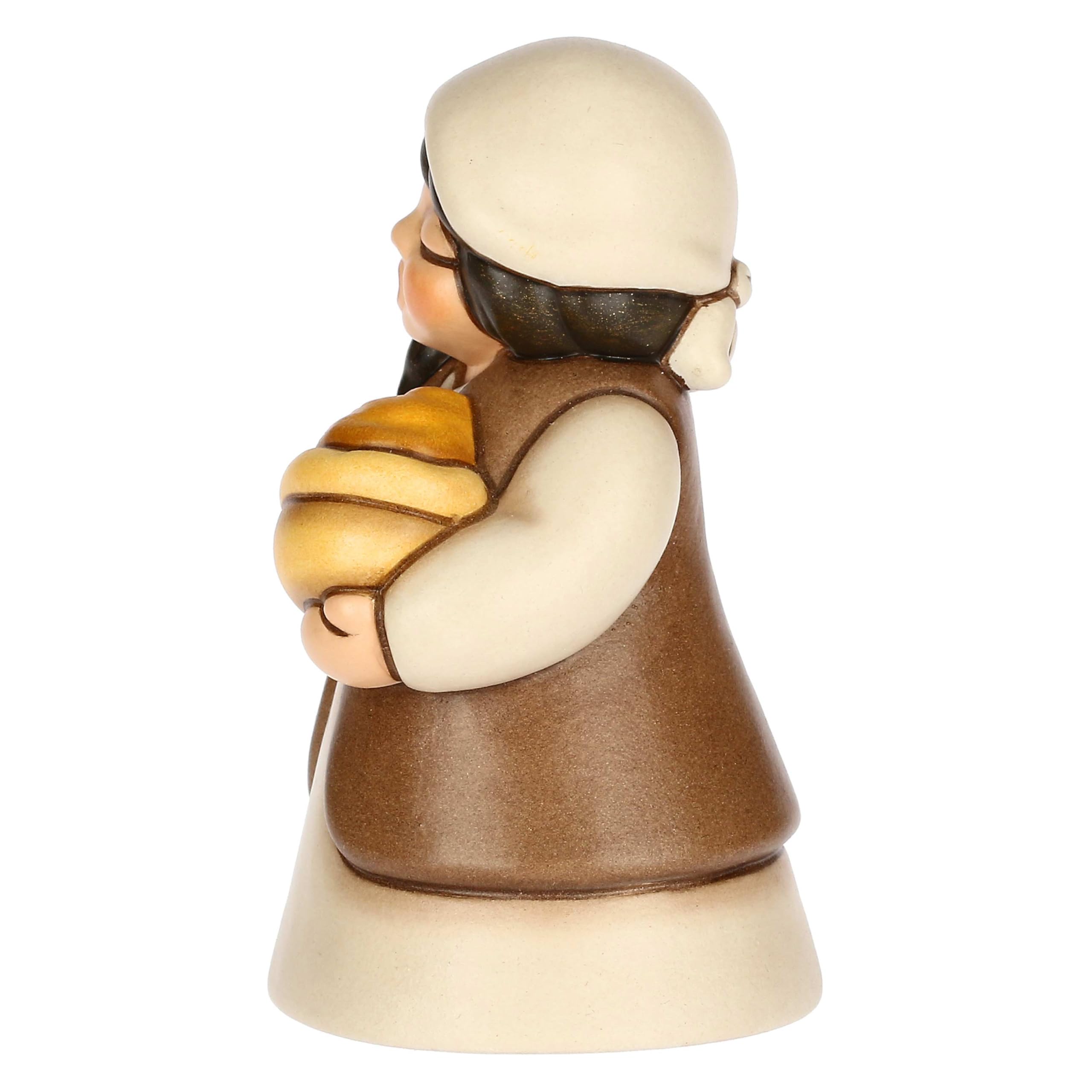 THUN, Venditrice di Spezie in Ceramica di Alta Qualità, Collezione Presepe Classico, Statuine per Presepe di Natale da Collezione, 4,9 x 4,6 x 7,9 cm