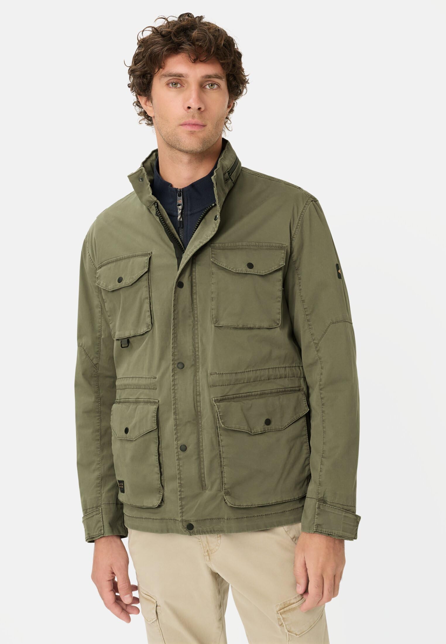 camel active Herren Blouson mit rollbarer Kapuze
