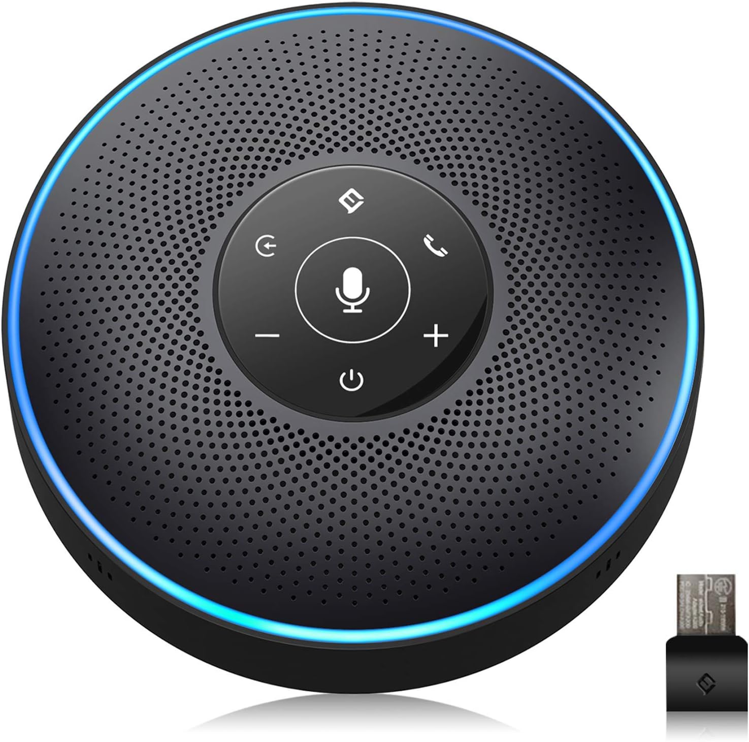 EMEET Conference Speaker Phone M2 Bluetooth Speakerphone Conference Call Speaker and Microphone for 8 People 360º Voice Pickup & AI Noise Redaction USB Speakerphone Skype Conference Phone