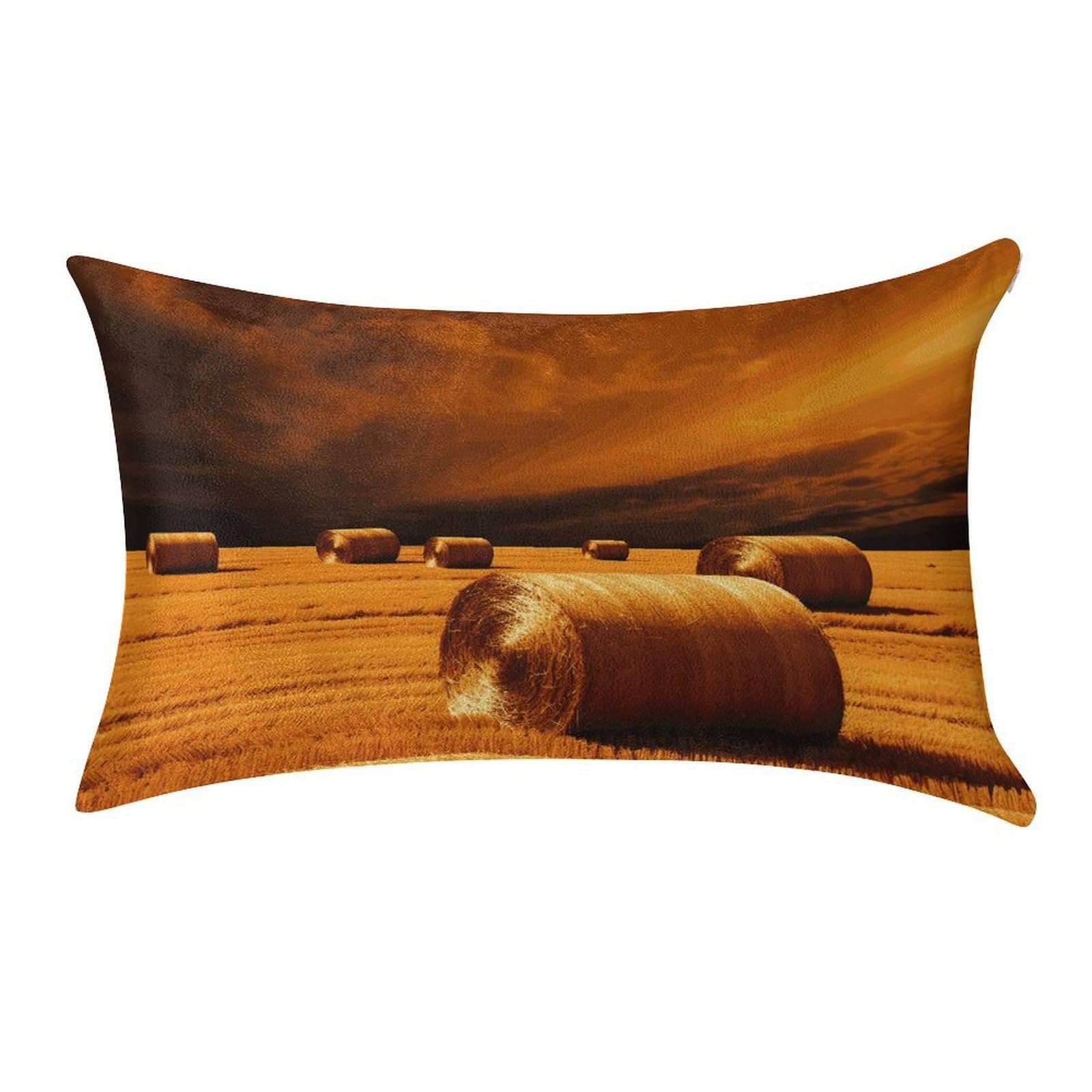Btcowzrv Style Hay Bales Pillow Cover Pillow Case Pillowcase