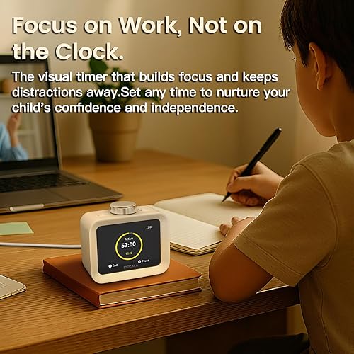 Miniatura 5 de Dekala ChronoSense - Reloj despertador para humedad de temperatura del dormitorio, programable de 7 días, 4 alarmas, alarma gradual de 100 dB para