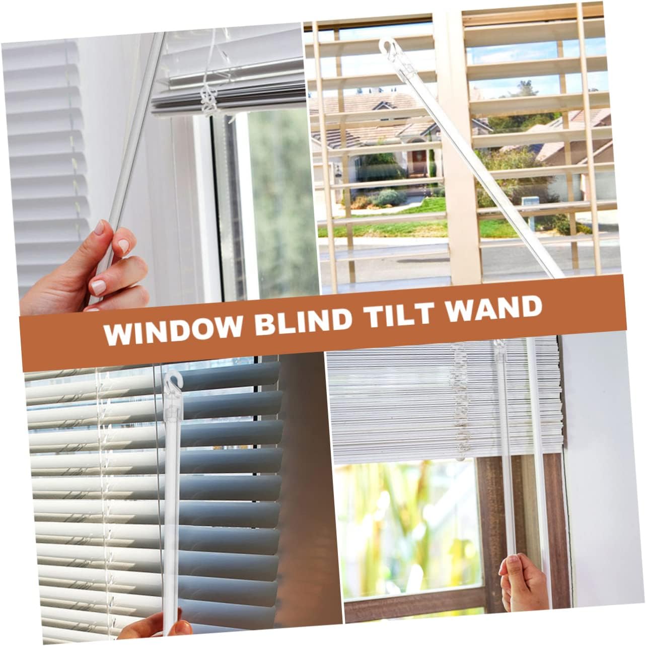 4pcs Replacement Blind Rods for Vertical Blinds Sturdy Curtain Wands Easy Installation Space-Saving Window Accessories Lengths
