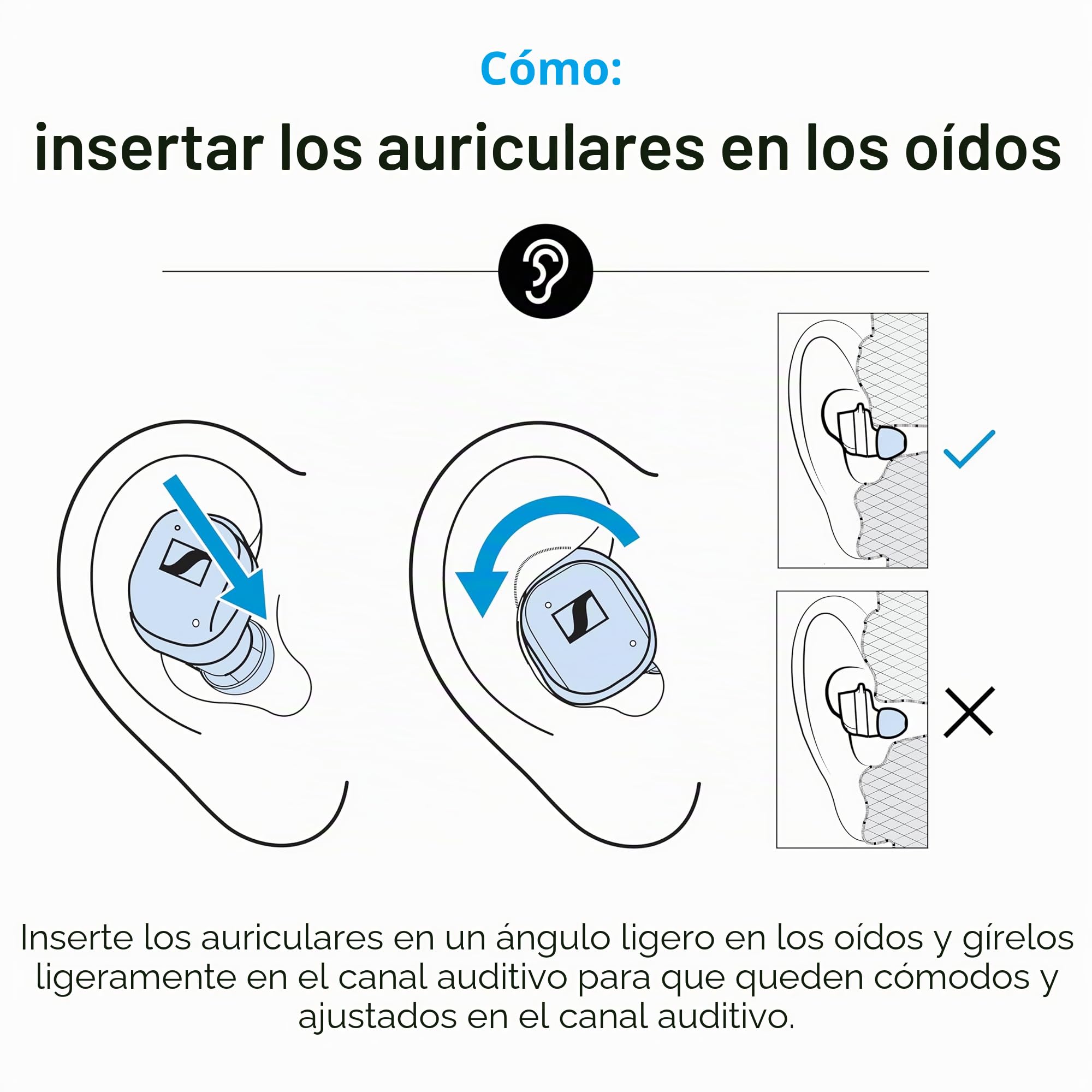 Sennheiser Consumer Audio MOMENTUM True Wireless 4 - Auriculares inteligentes con Bluetooth 5.4, sonido nítido, diseño cómodo, duración de la batería de 30 horas, ANC adaptativo, LE y Auracast, blanco