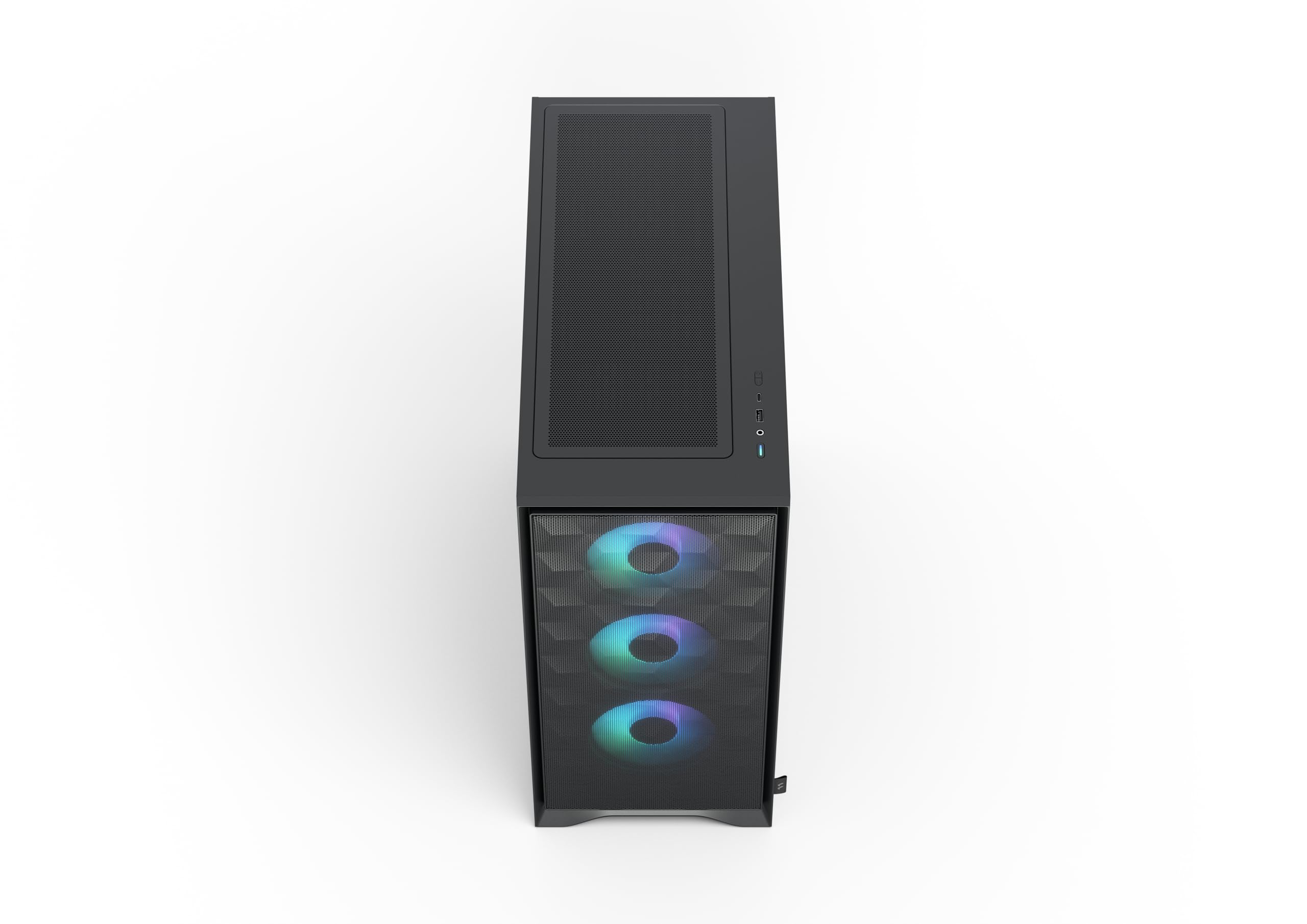 Fractal Design Pop 2 Air Black RGB - Tempered Glass - Performance Airflow PC Gaming Case - Mesh Front Panel - Three 120 mm RGB Fans Included - Spacious Interior - ATX/mATX/ITX Motherboard Support