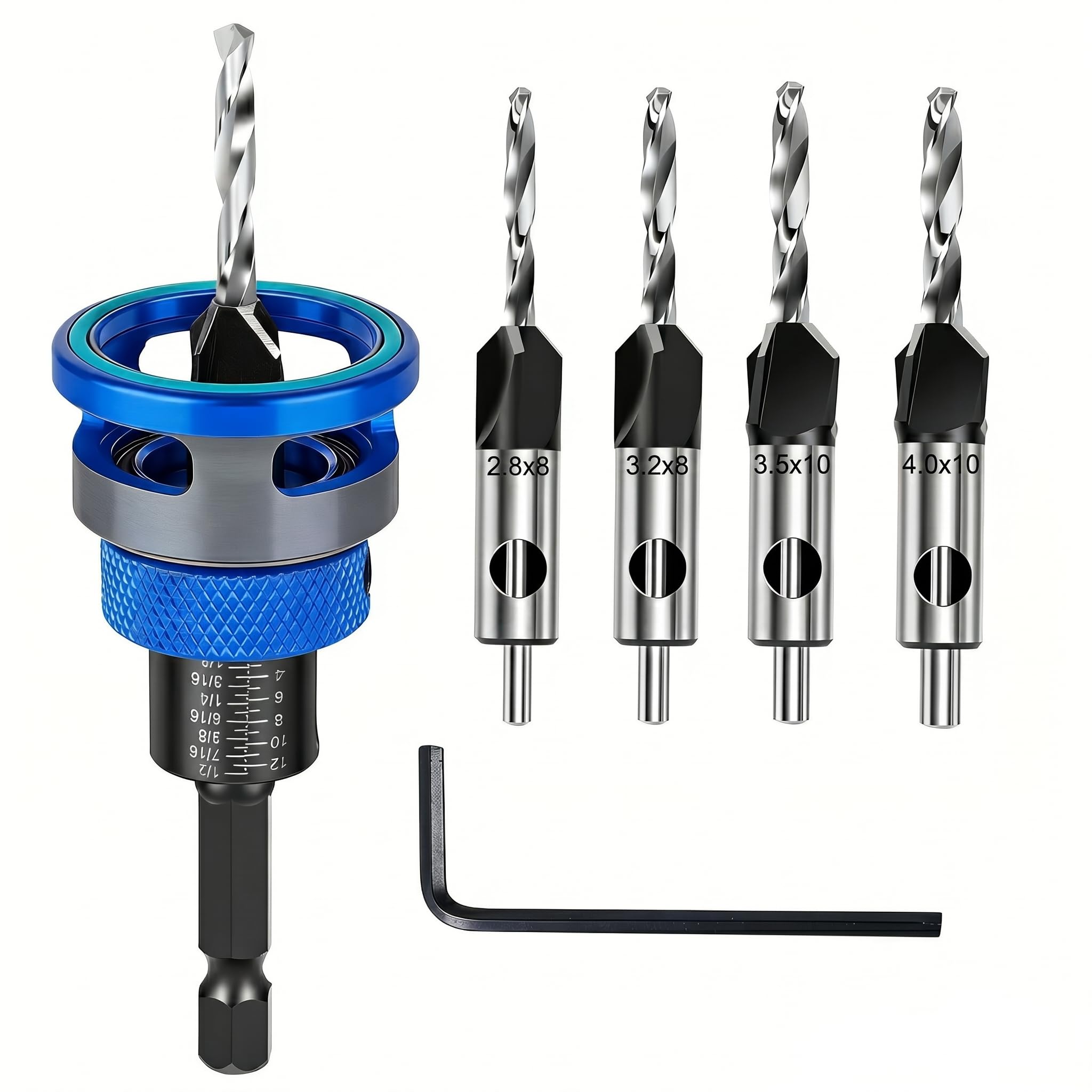 Countersink Drill Bit Set - 4PCS -6 Countersink Drill Bit Set - 4PCS -6