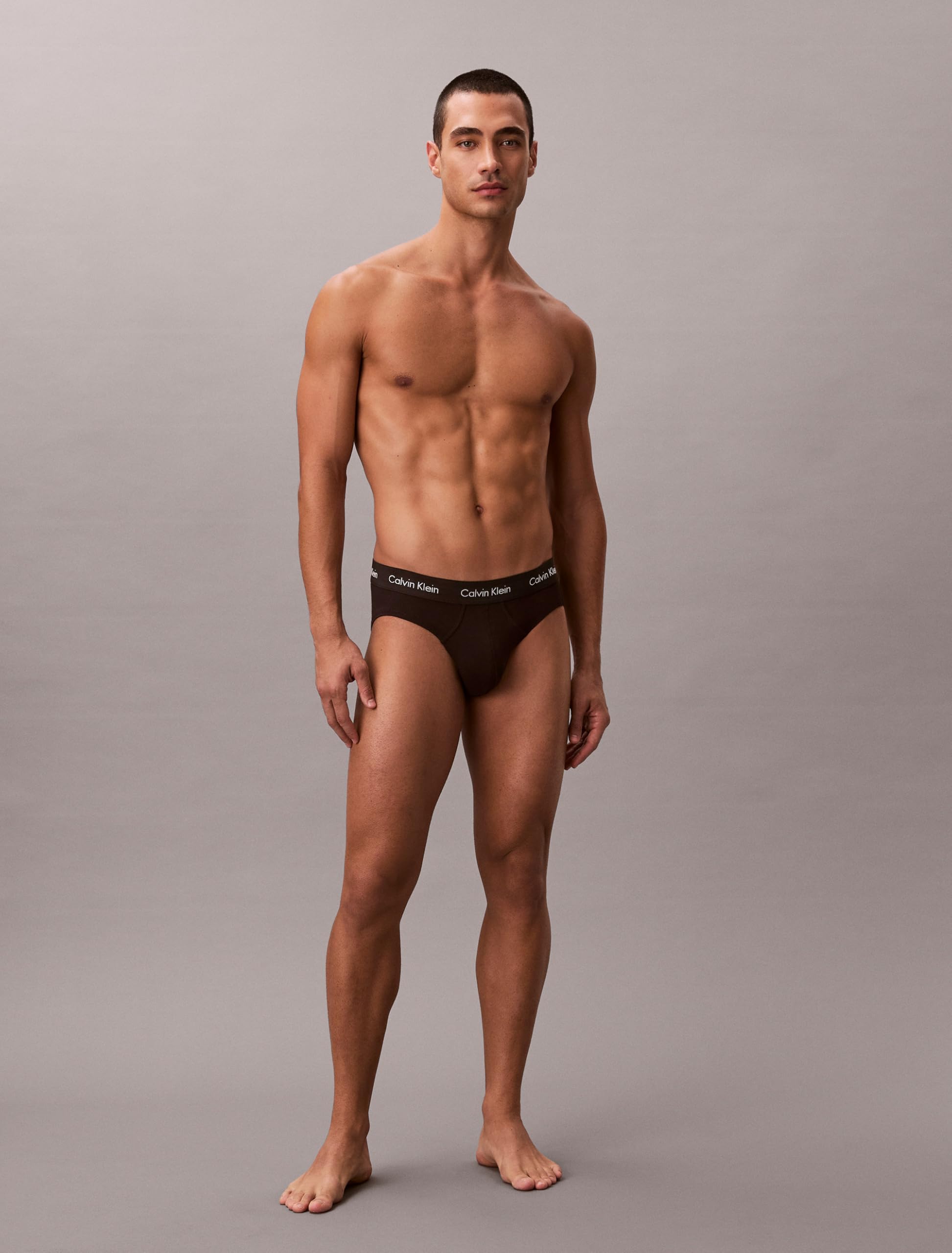 Calvin Klein Męskie majtki biodrowe, zestaw 3 sztuk, 1 x czarne, 1 x niebieski cień, 1 x kobaltowa woda, M, Czarny, S