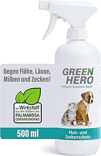 Flea and Tick Protection 500 ml the Tick Spray and Flea Remedy for Dogs and Cats, Effective Flea Spray for Direct Use on the Animal in Acute Infestation or for Protection product image
