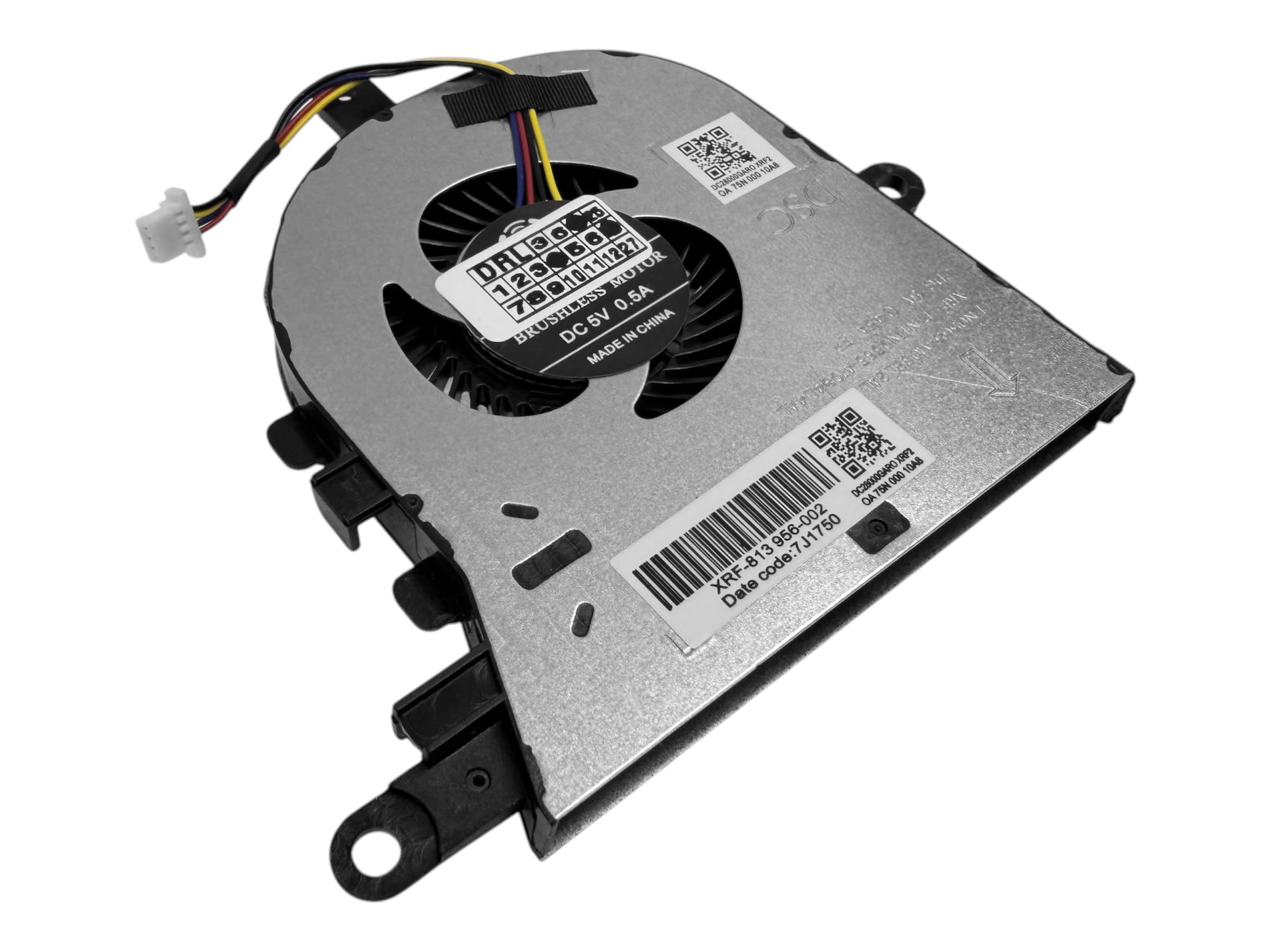 Cooling fan compatibile per DELL NS65C02-17E40, NS65B08-17D14, FX0M0, 0FX0M0, NPFW6, 0NPFW6, DFS1503055P0T DFS150705590T / DC28000K9FO, DC28FO. 000K8. D0, DC28000K8F0, DC28000K9D0, DC28000K9R0