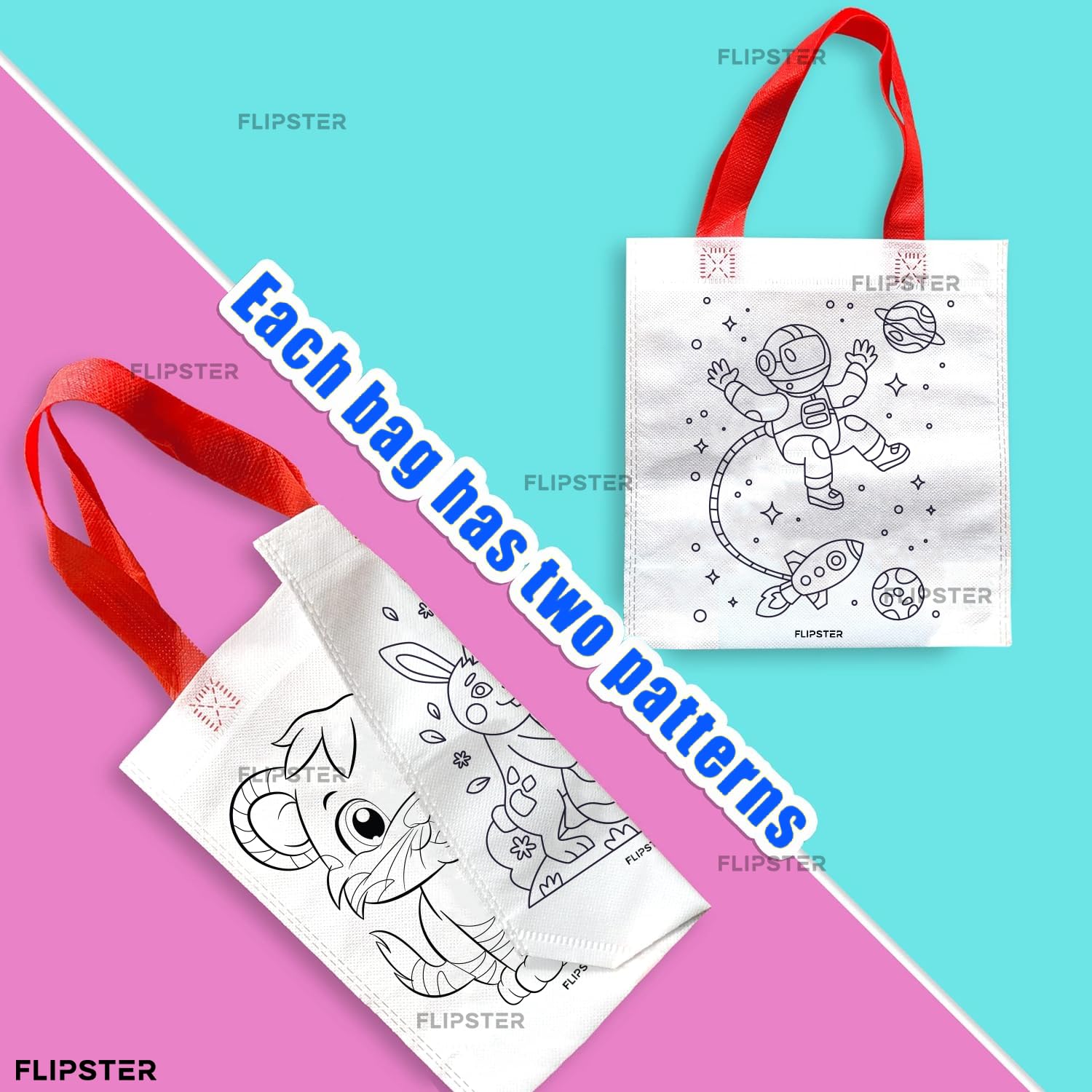 DIY Birthday Gift Bags with Crayons - Set of 12 -3 DIY Birthday Gift Bags with Crayons - Set of 12 -3