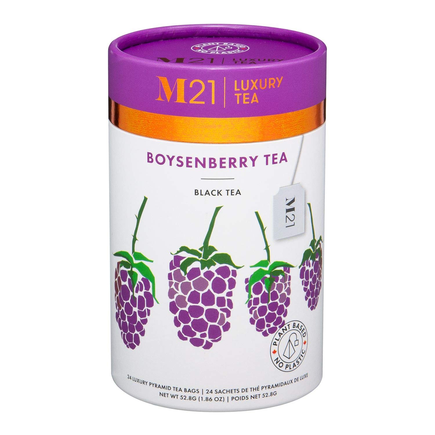 Metropolitan Tea M21 Luxury Boysenberry Tea 24 Pyramid