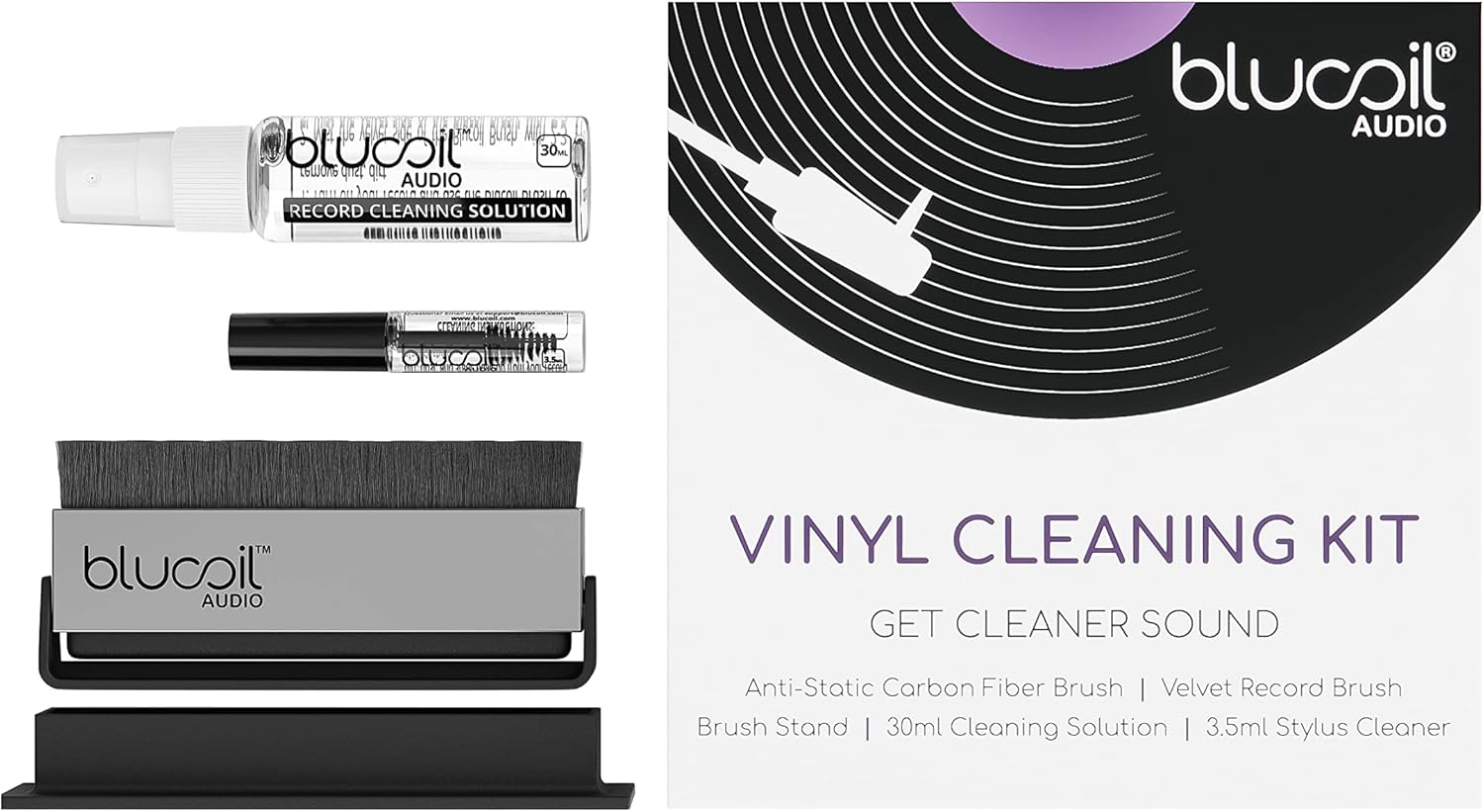 Blucoil Cleaning Kit for Turntable Stylus, LP and Vinyl