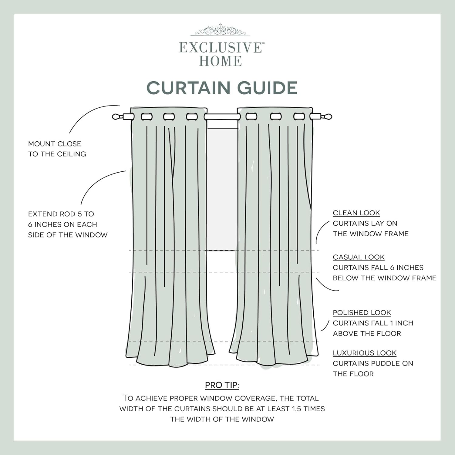 Natural Branches Linen Blend Grommet Top Curtain Panel Pair