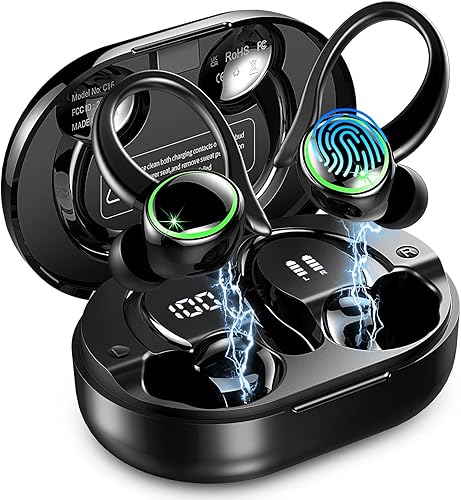 2026 Bluetooth Kopfhörer Sport, Kopfhörer Kabellos Bluetooth 5.4 Hi-Fi Stereo, 5