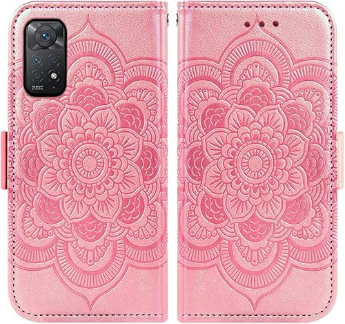 Miniatura 6 de Asuwish Funda de teléfono para Xiaomi Redmi Note 11S11 4G con protector de pantalla de vidrio templado y soporte de tarjeta de crédito, accesorios