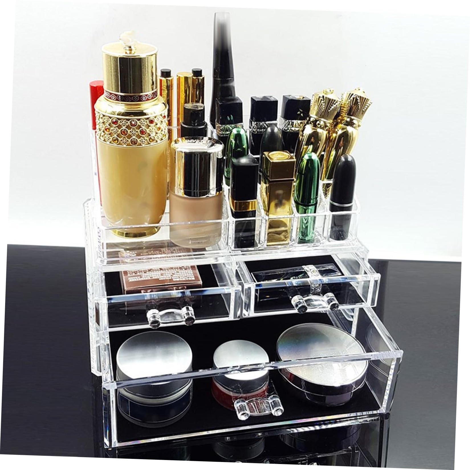 Contenitore Cosmetico con Cassetti in Acrilico, Organizer per Make-up