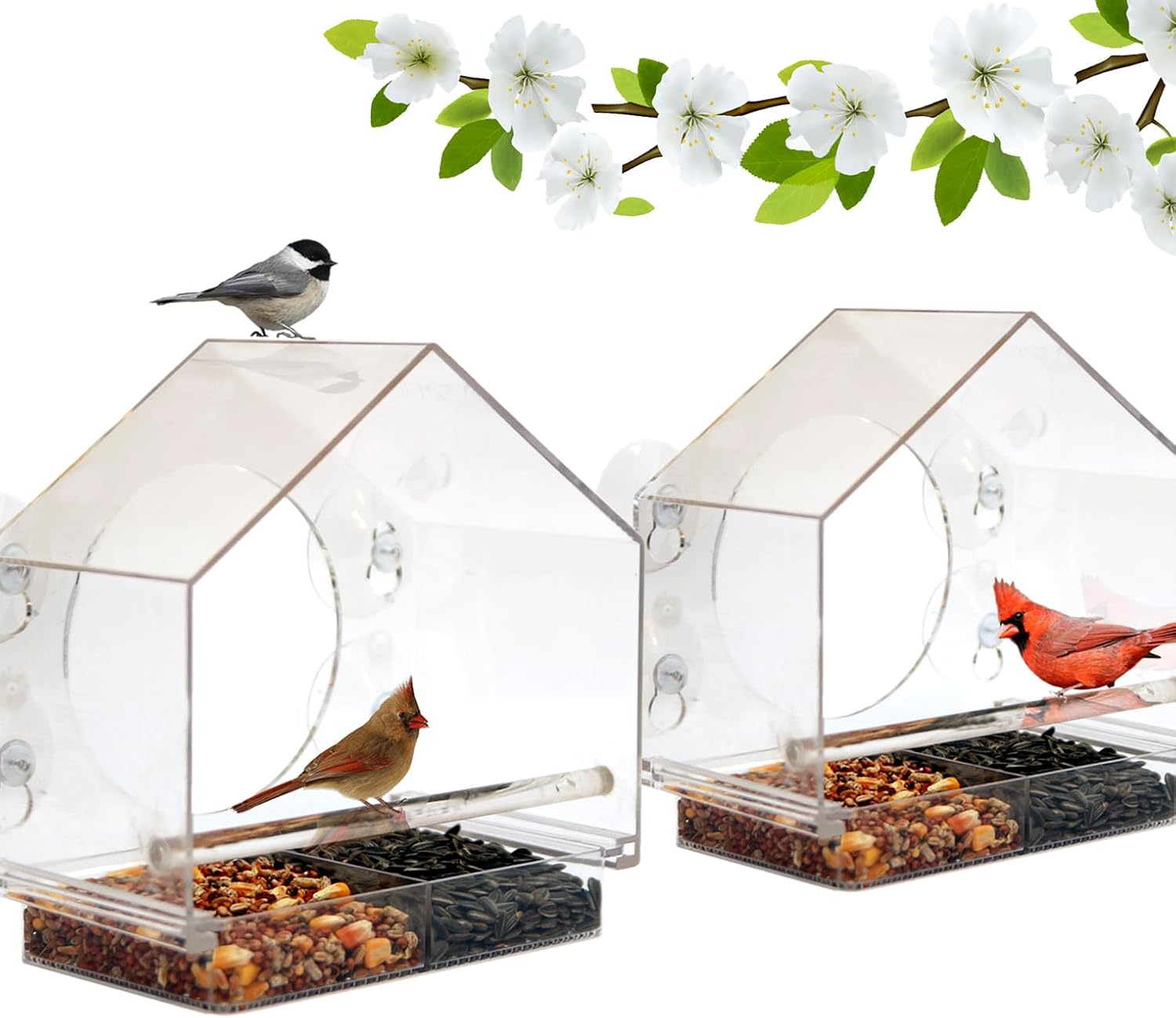 Nature Anywhere Window Bird Feeder