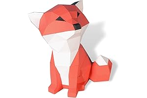 Sitting Fox Paper Sculpture, The Ideal DIY Project!