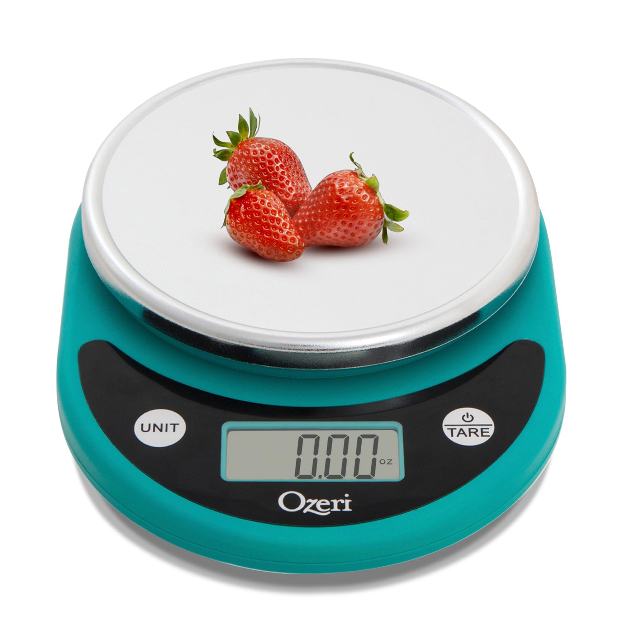 Ozeri Pronto - Bilancia digitale multifunzione da cucina e cibo, in policarbonato, colore: Blu foglia di tè