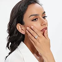 Vista 2 de MDFUN - Anillo de infinito, lujoso, chapado en oro rosa, con circonita cúbica