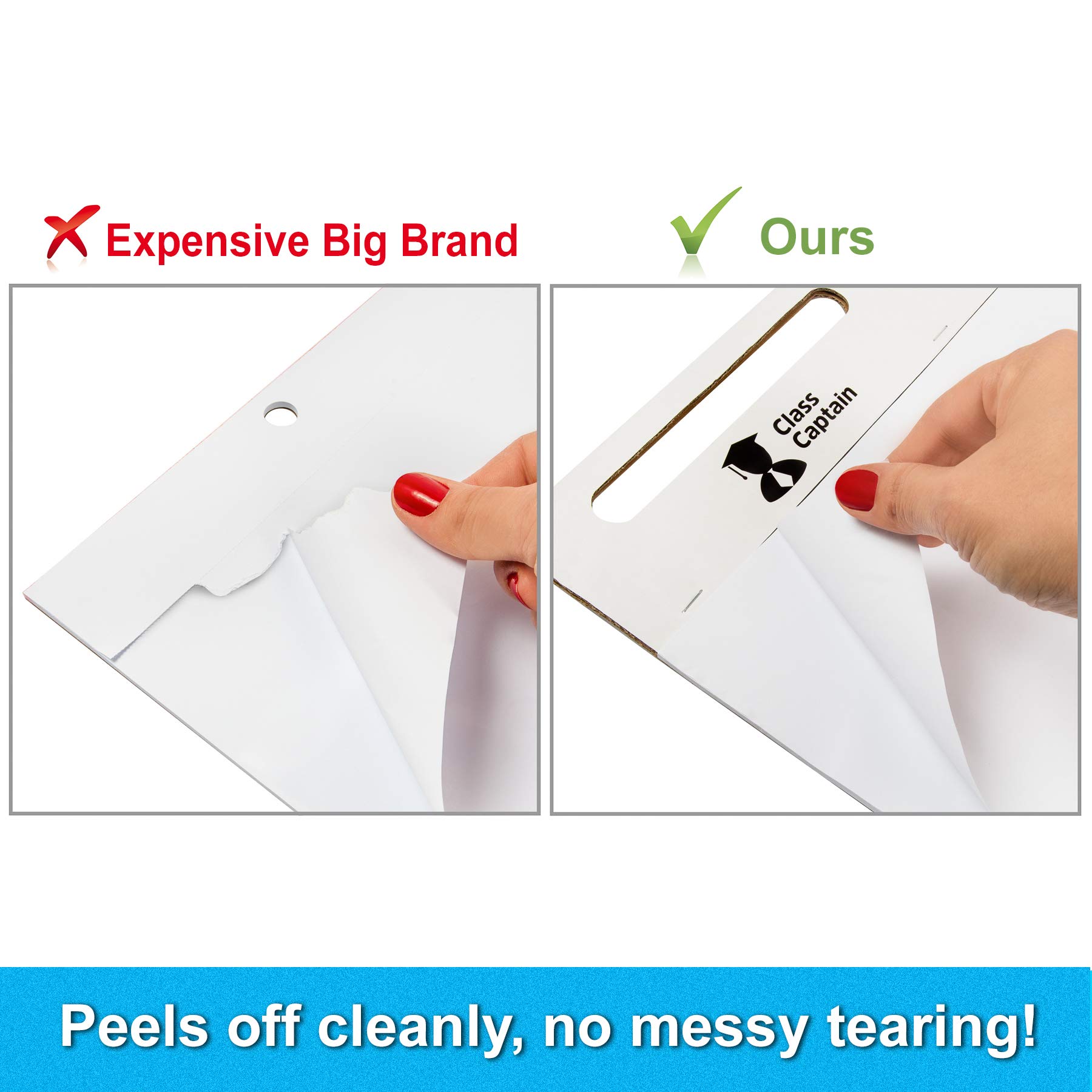 Class Captain Sticky Easel Pad 25x30 Inches 25 Sheets/Pad 5 Pack of