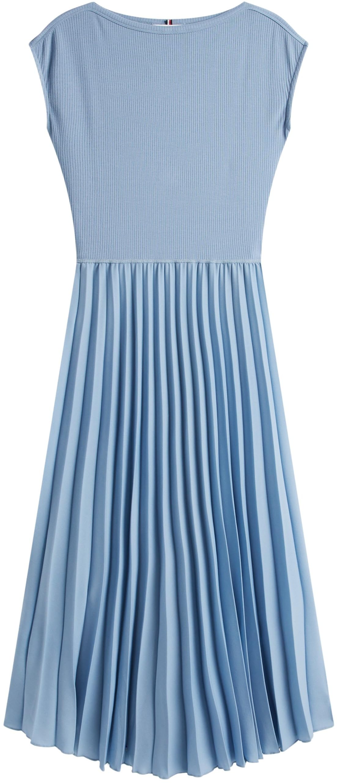Tommy Hilfiger Sukienka damska rozkloszowana, Niebieski (Brisk Blue), L