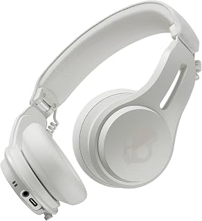 Skullcandy Icon ANC Wireless On-Ear Headphones: Noise Cancelling, 60H Battery, IPX4 Sweat Resistant, Foldable Travel-Ready - Bone